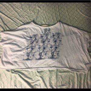 White elephant pattern top